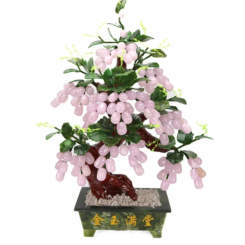 Tv Art And Craft - Stone ornament grape tree Zhaocai home