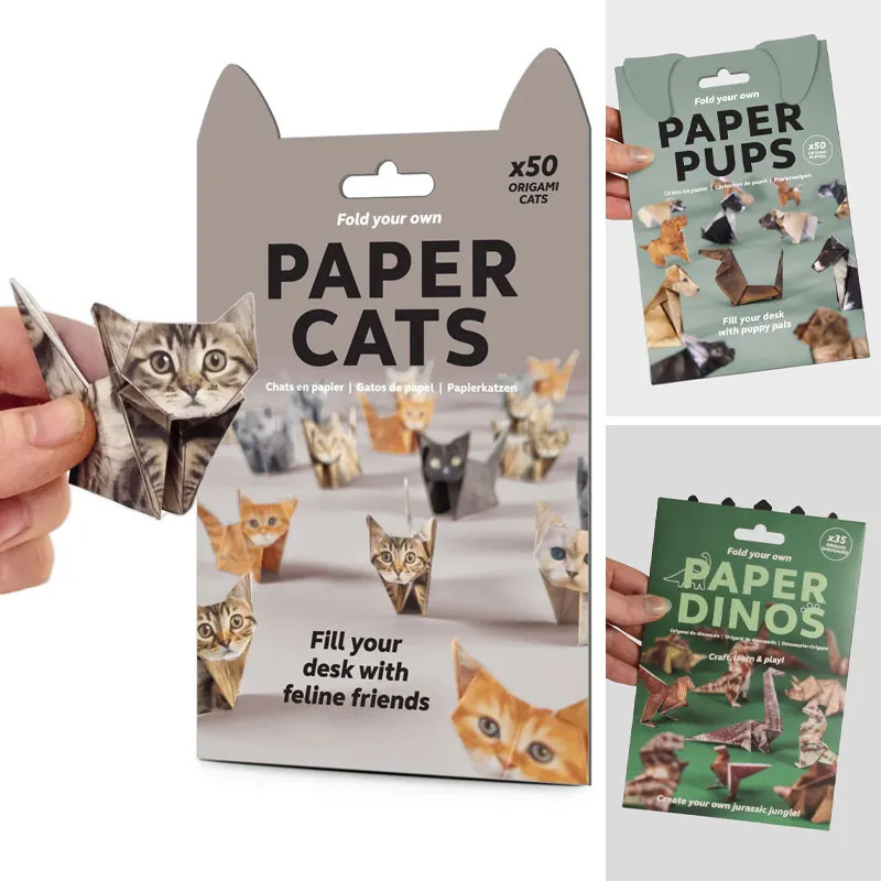 Art Craft Cat - Creative DIY Paper Cats 50 Sheets