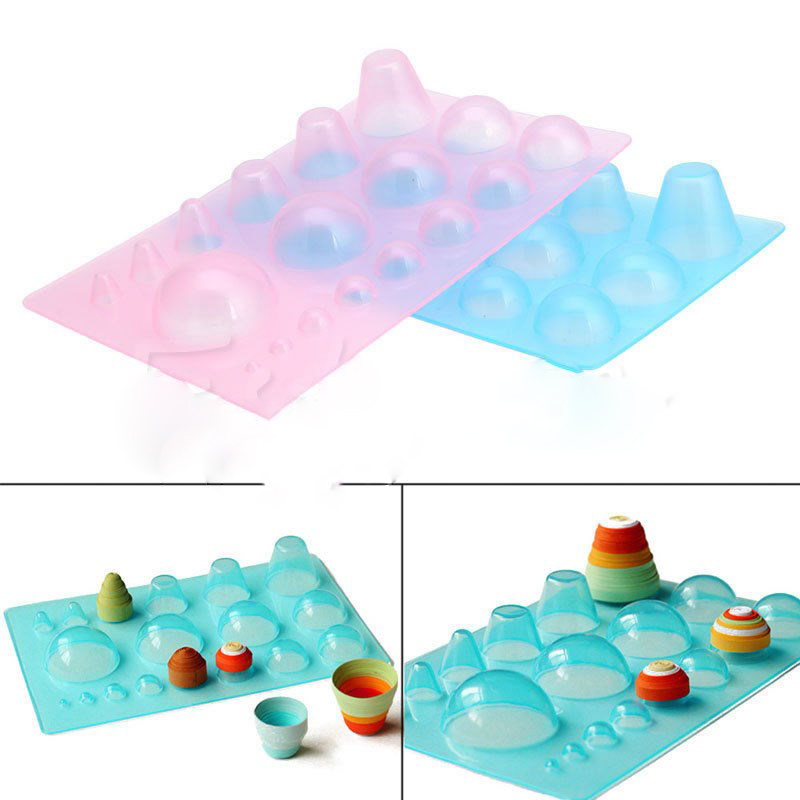 Art Quilling Craft - Plastic Paper Quilling Mould Half Ball