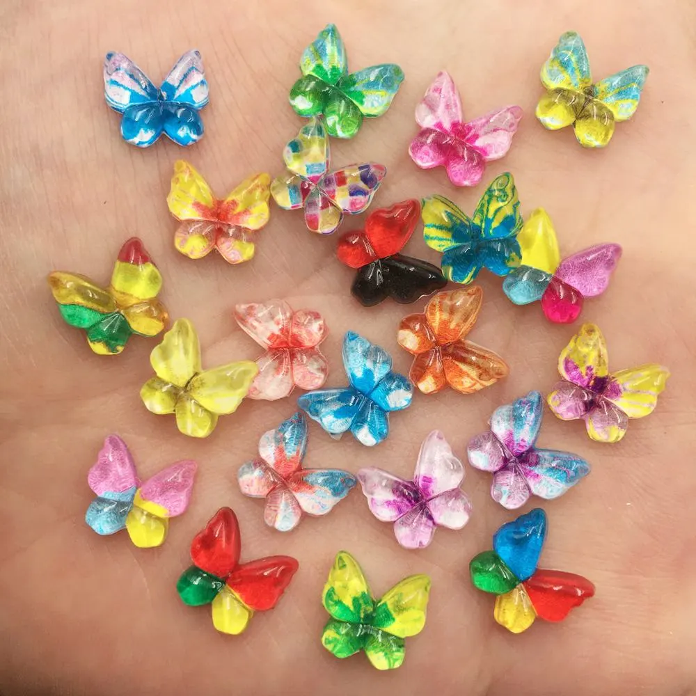 Tv Art And Craft - Resin Glitter Colorful 10mm Kawaii Mini