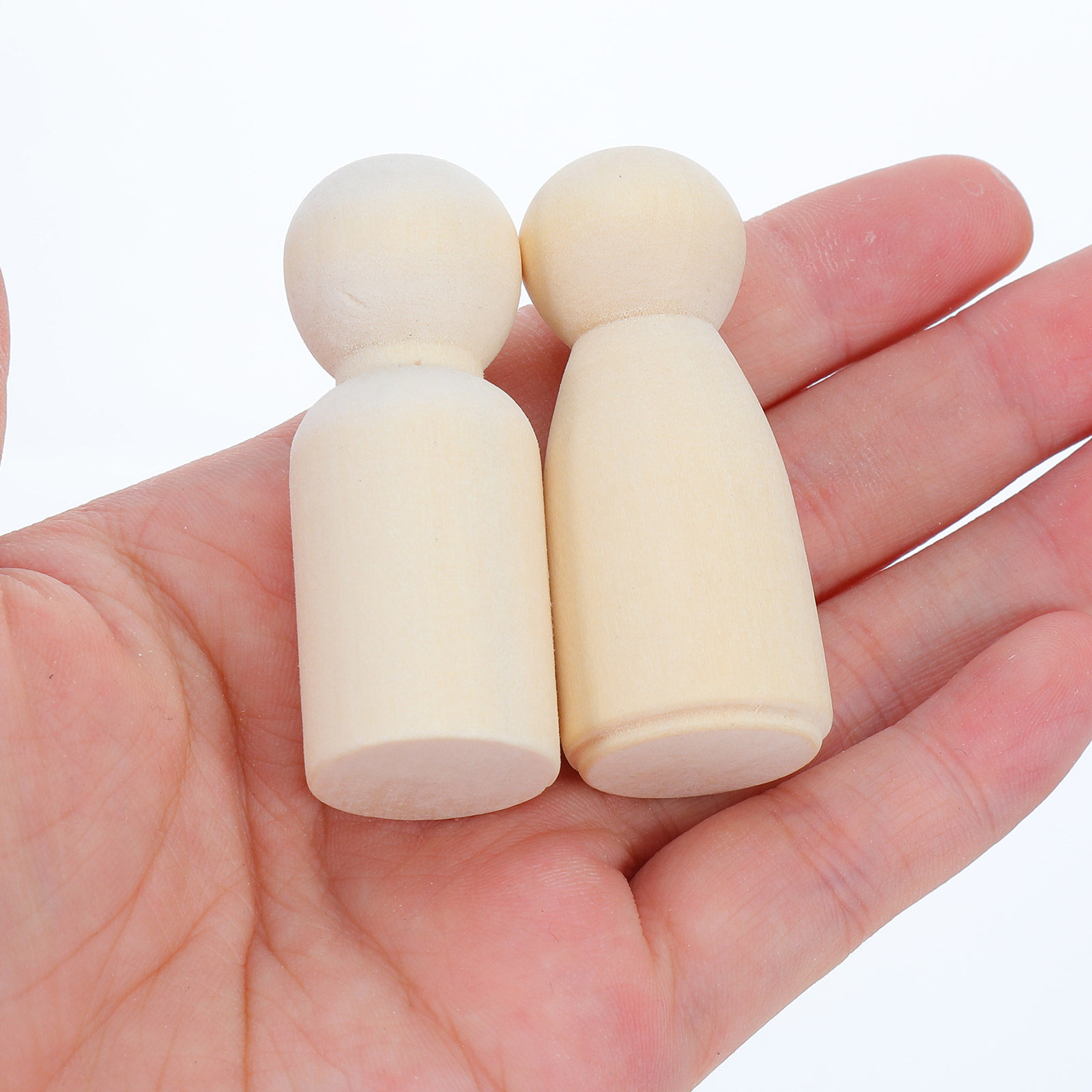 Art Craft Painting - 40Pcs Blank Wooden Peg People Figures