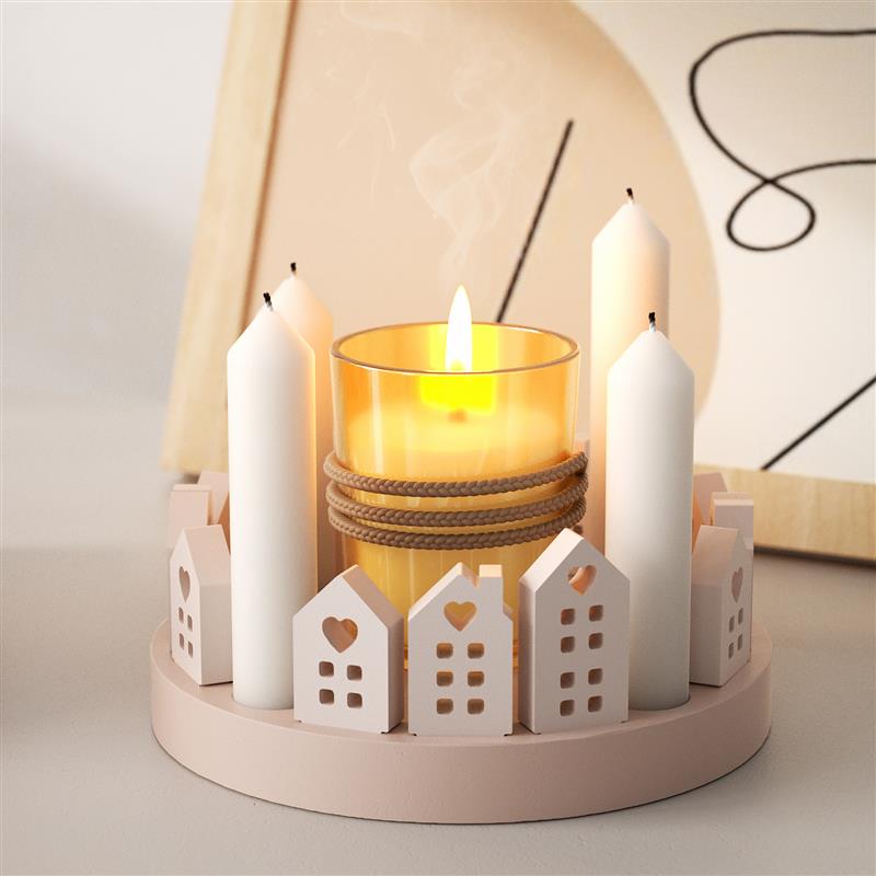 Art Craft House Making - Hollow House Rabbit Candle Holder Silicone