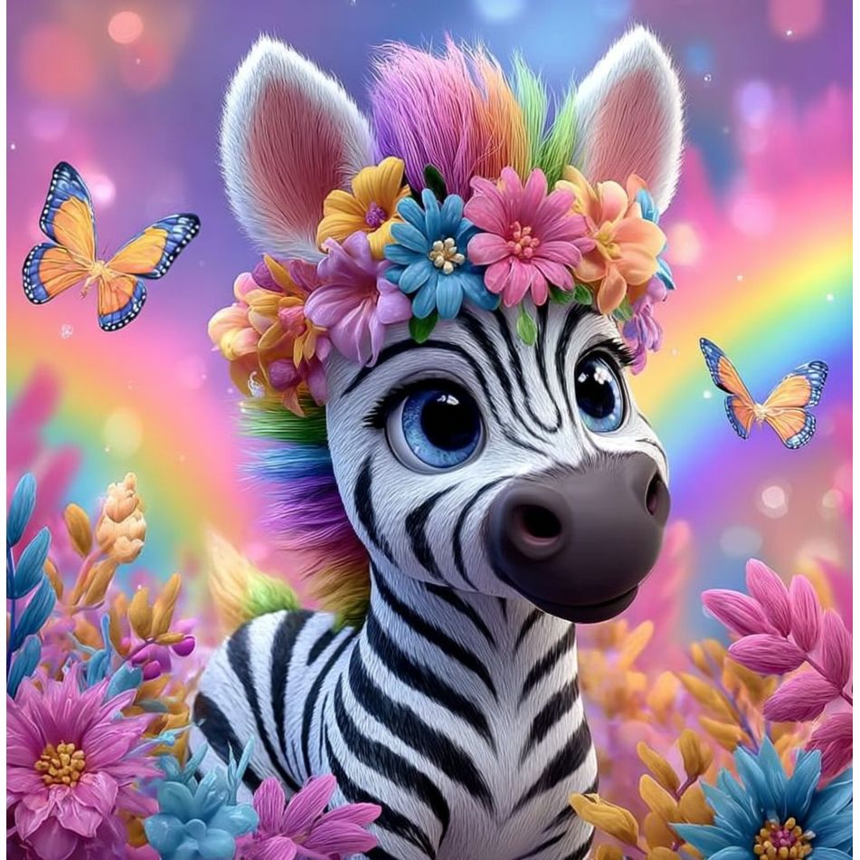 Art Craft Zebra - CHENISTORY Zebra 5d Diamond Painting Home