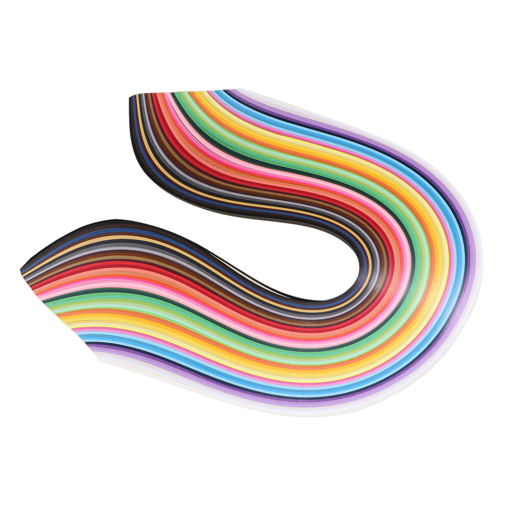 Art Quilling Craft - 1000Pcs Multi-Color Quilling Strips 5Mm Wide