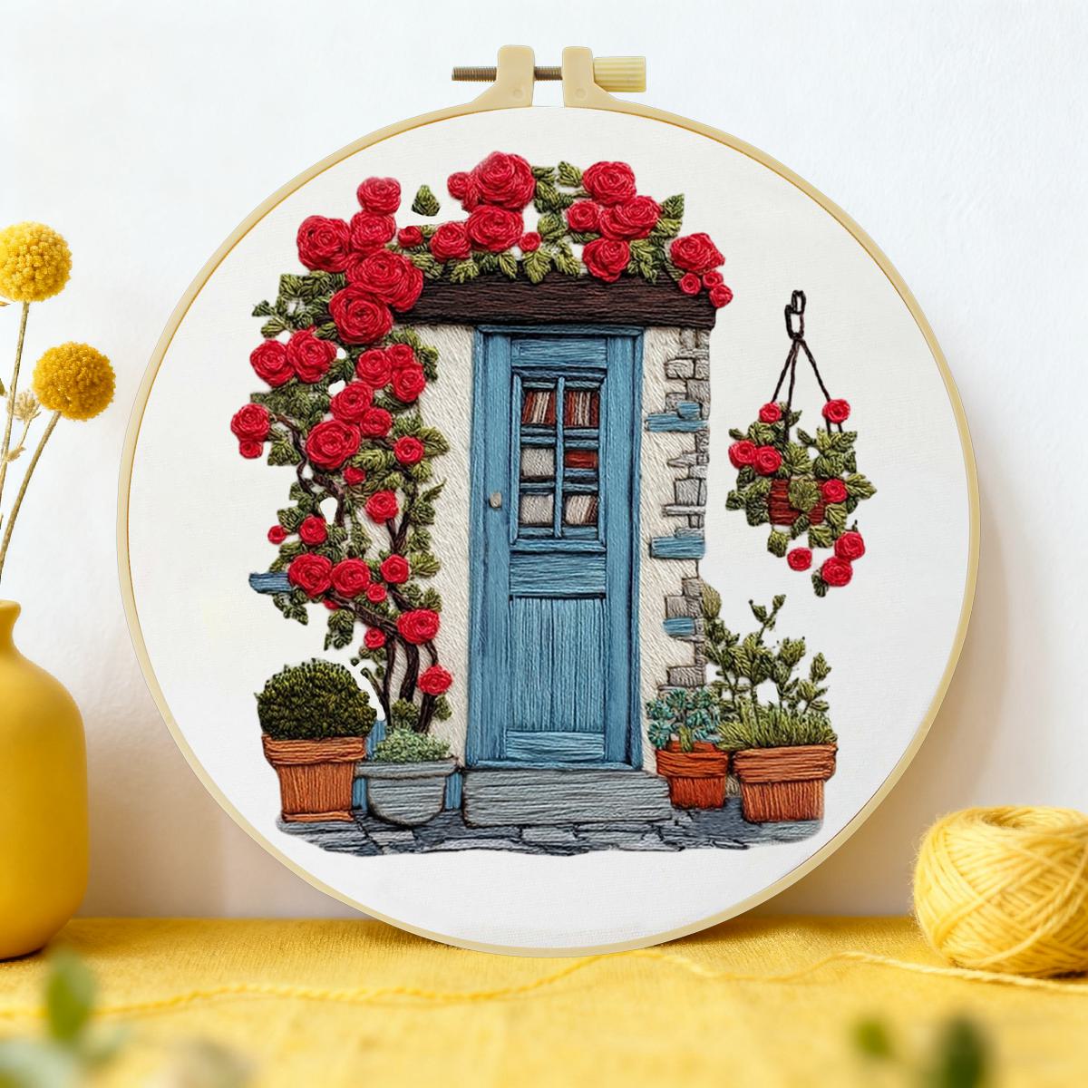 Art Craft Door - 1pc 20X20CM/15X15CM 7.87/6.3inch Door Embroidery Starter