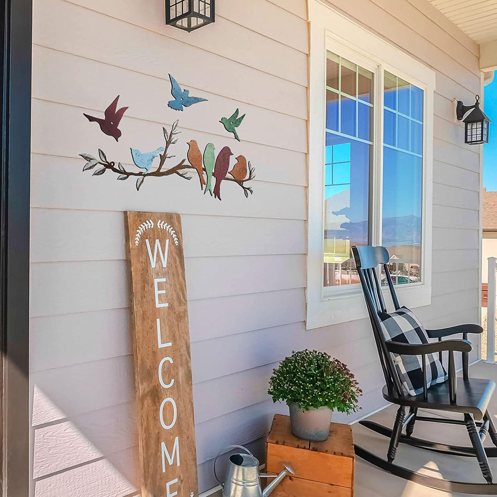 Art Craft Door - Birds Metal Wall Decor Wall Sculpture