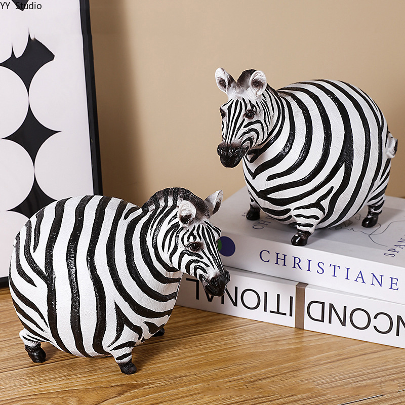 Art Craft Zebra - Nordic Creative Resin Zebra Ornaments Art