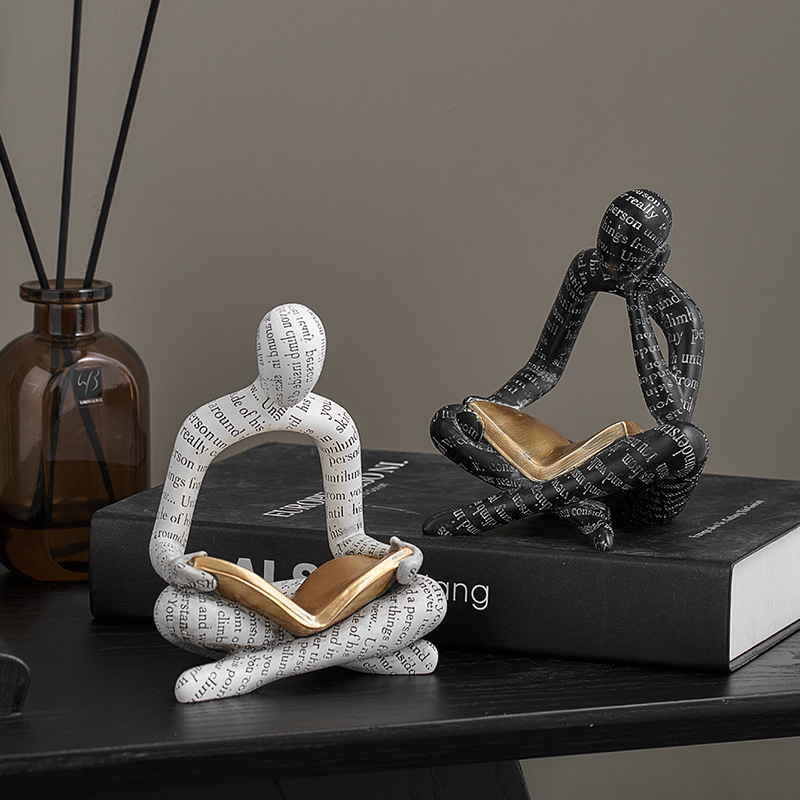 Tv Art And Craft - Reading Portrait Ornaments Hollow With Letters