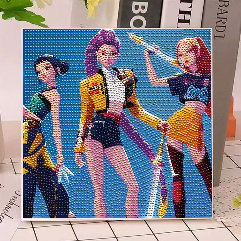 Art Craft Painting - Anime Hunters Gilrs Lumi Mila Zoi