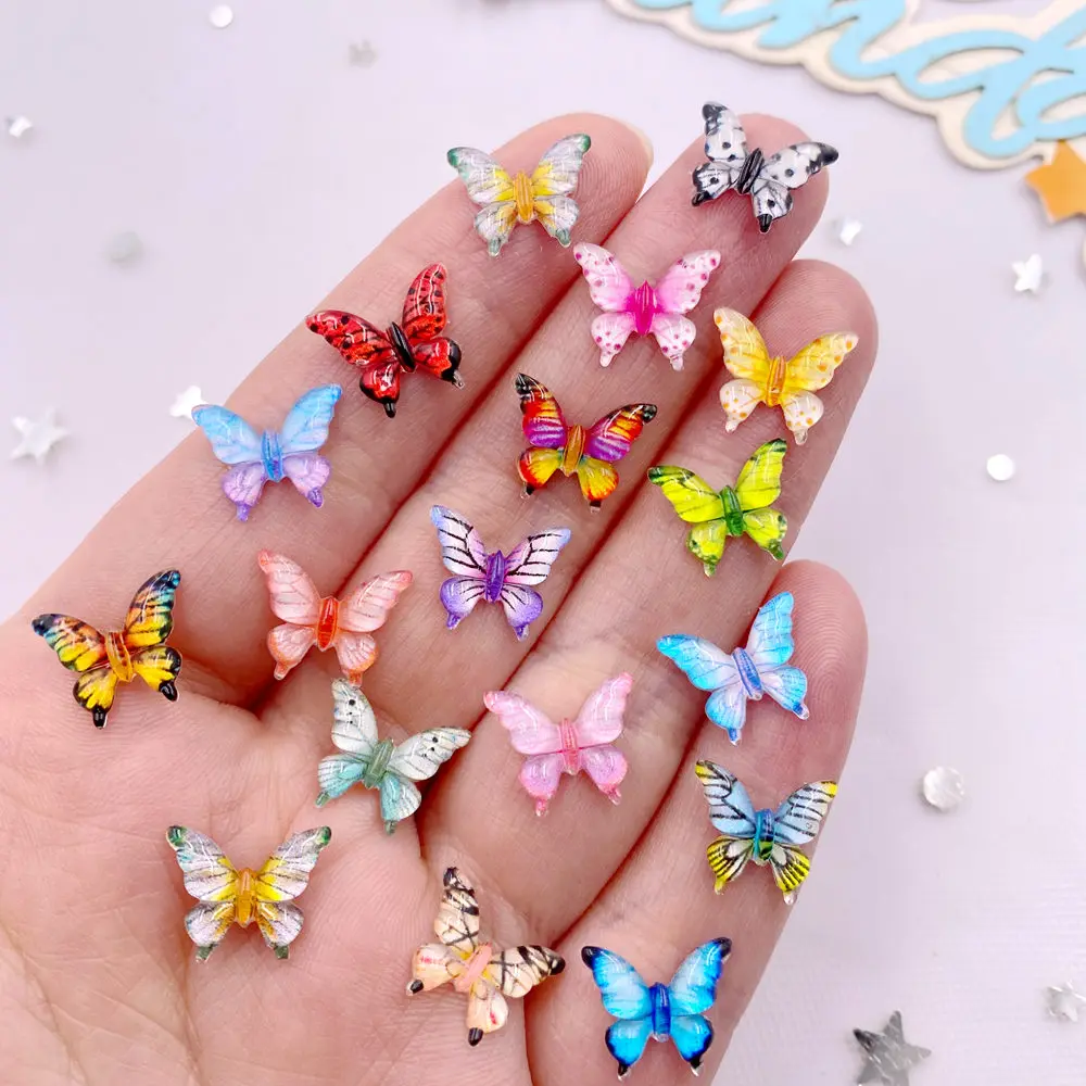 Tv Art And Craft - 50PCS 10mm Mixed Resin Colorful Mini