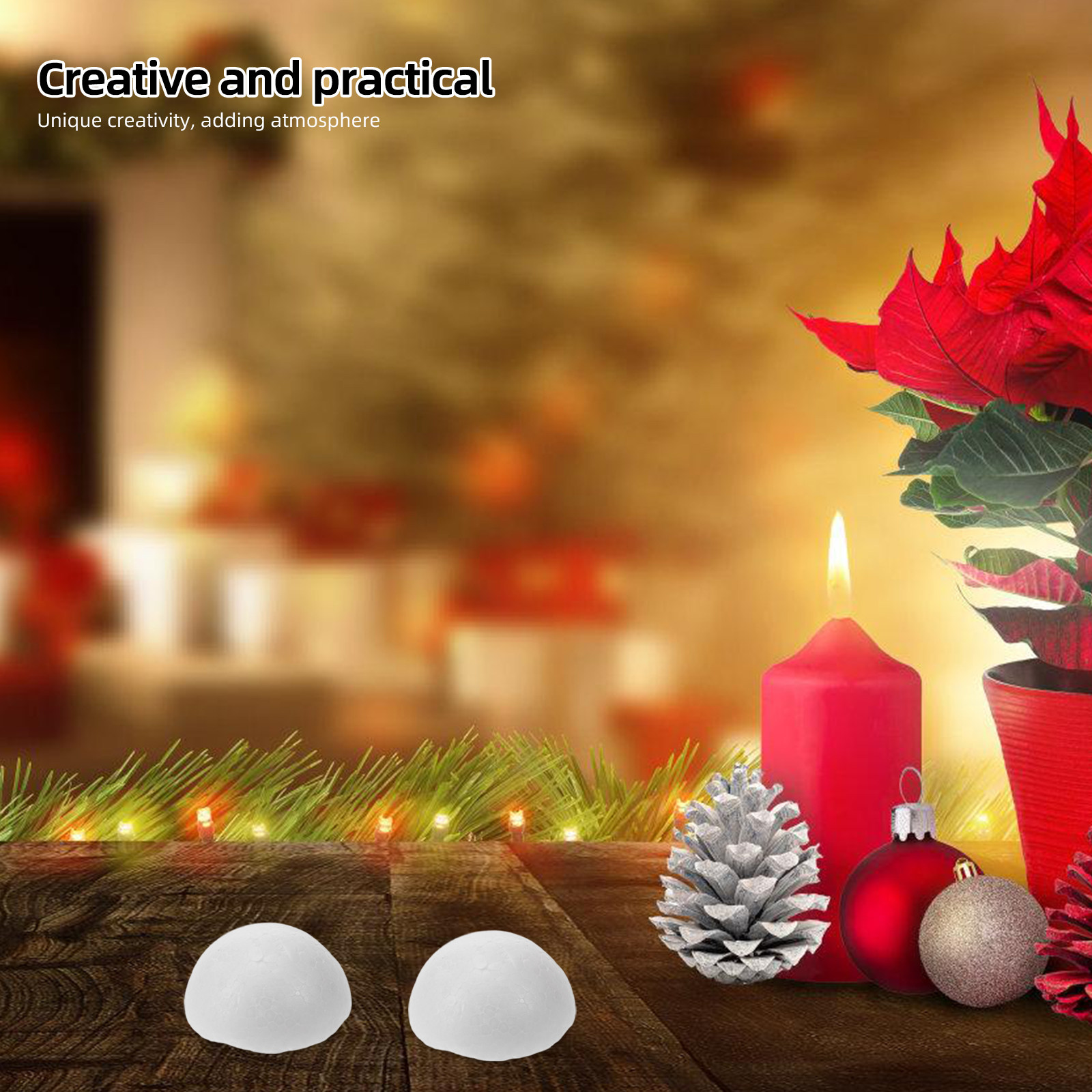 Art Craft For Kids - 10Pieces 5Cm White Polystyrene Foam Balls