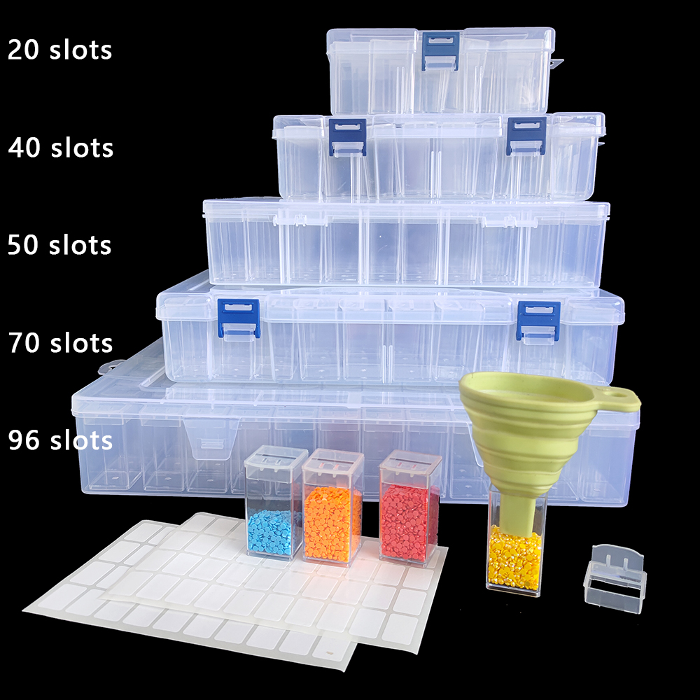 Art Craft Painting - Square Plastic Diamond Painting Storage Box