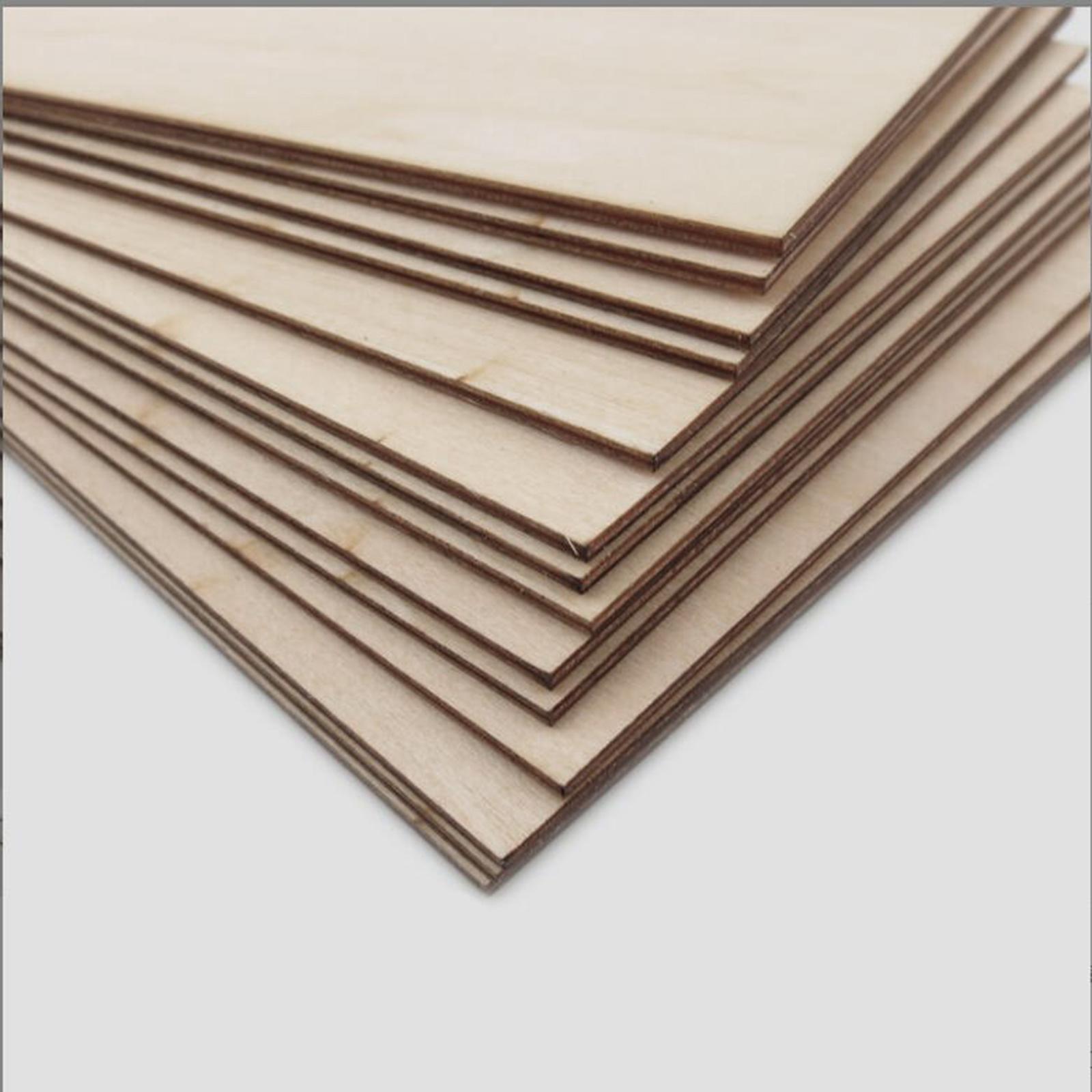 10Pcs Wood Sheets Unfinished B - Art Craft House Making recension och pris