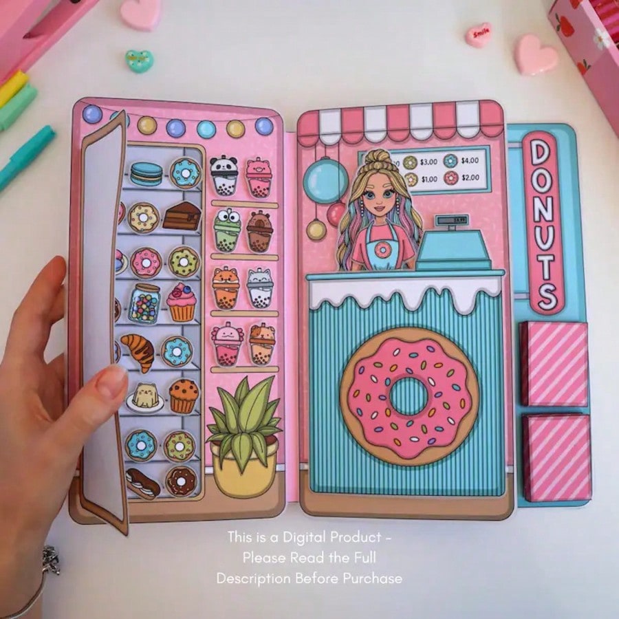 Donut Shop Pretend Play Kit, D - Art Craft Book recension och pris
