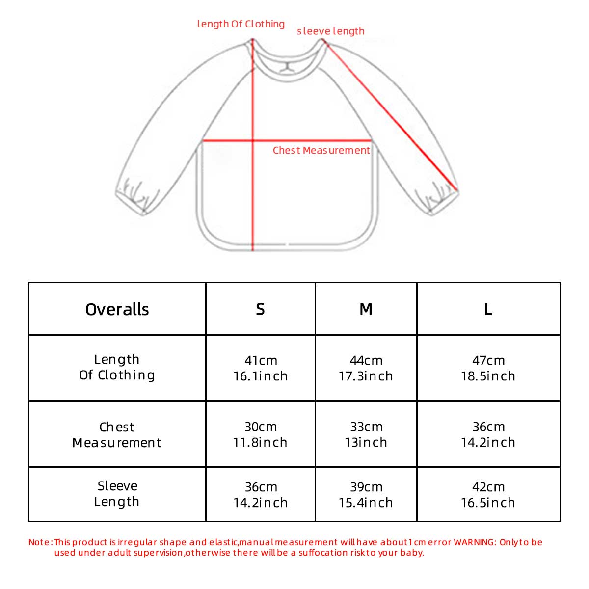 Kids Baby Long Sleeved PU Bibs - Art Craft Girl recension och pris