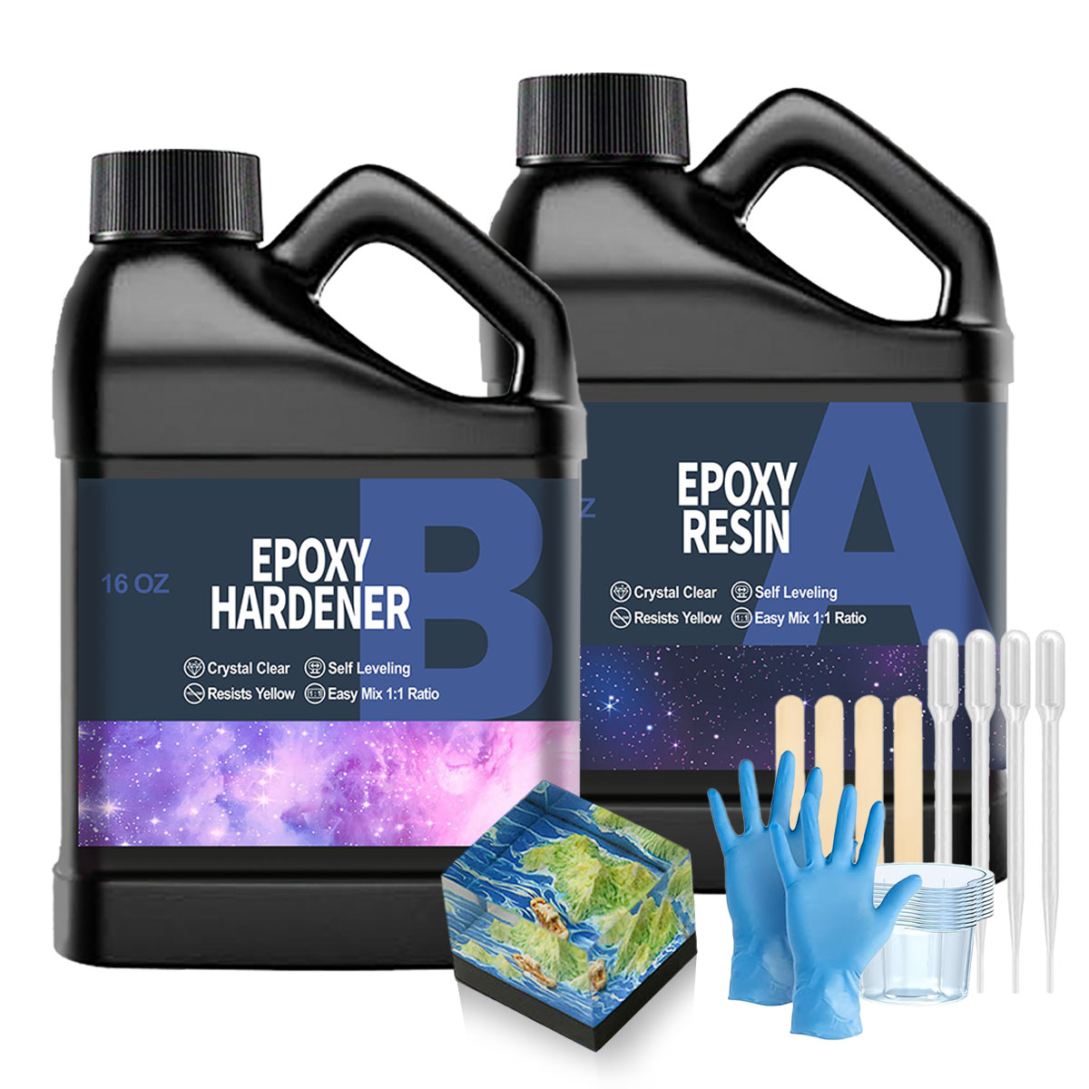 32OZ Clear Epoxy Resin Kit, No - Resin Casting Mold recension och pris