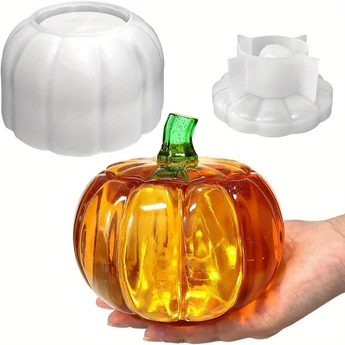 5'' Large Pumpkin Jar Mold, Ha - Resin Casting Mold recension och pris