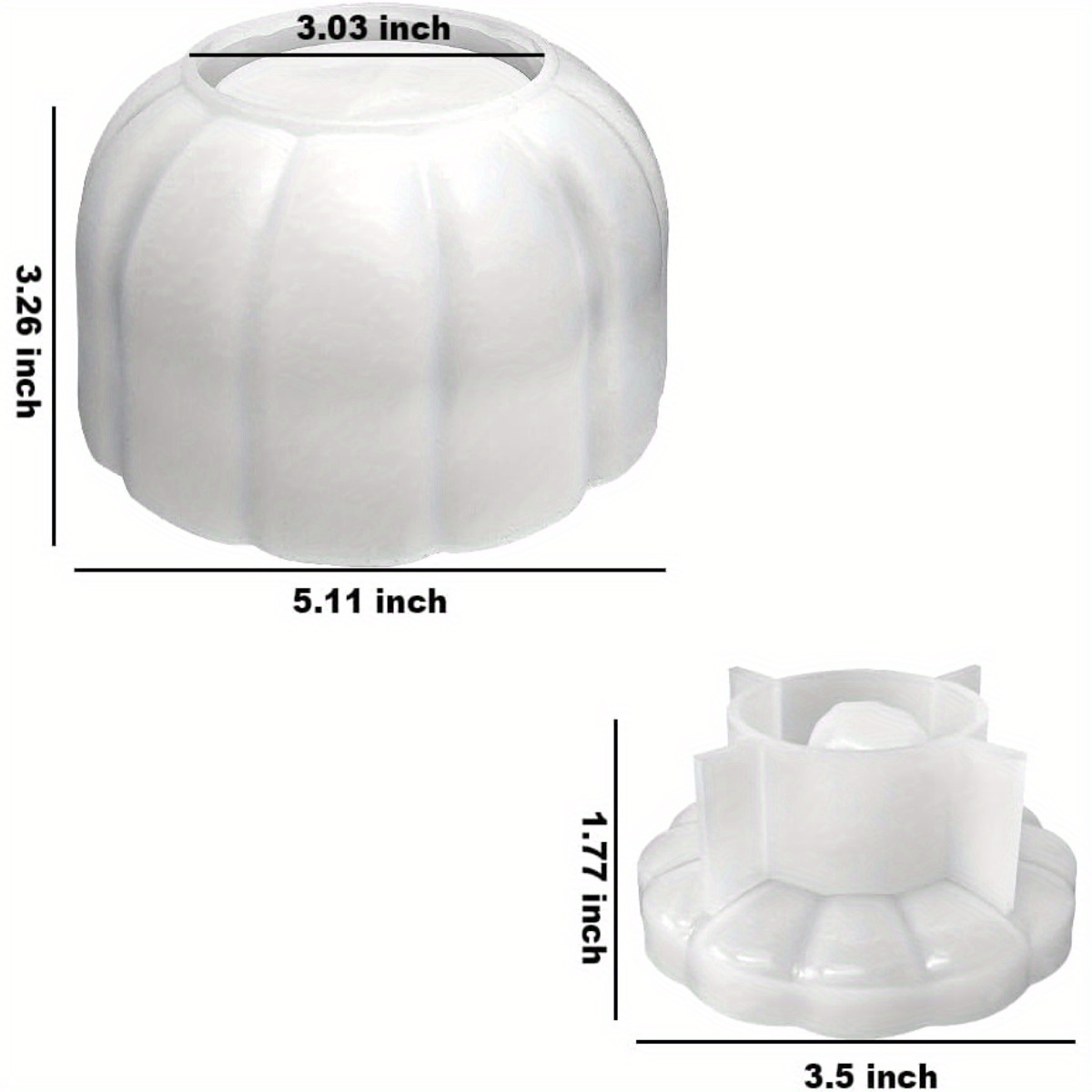 5'' Large Pumpkin Jar Mold, Ha - Resin Casting Mold recension och pris