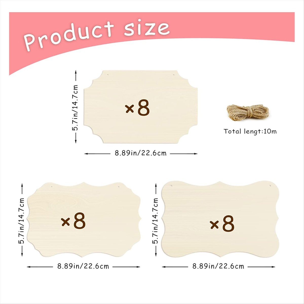 A56K 24 Pcs Unfinished Hanging - Art Craft Door recension och pris