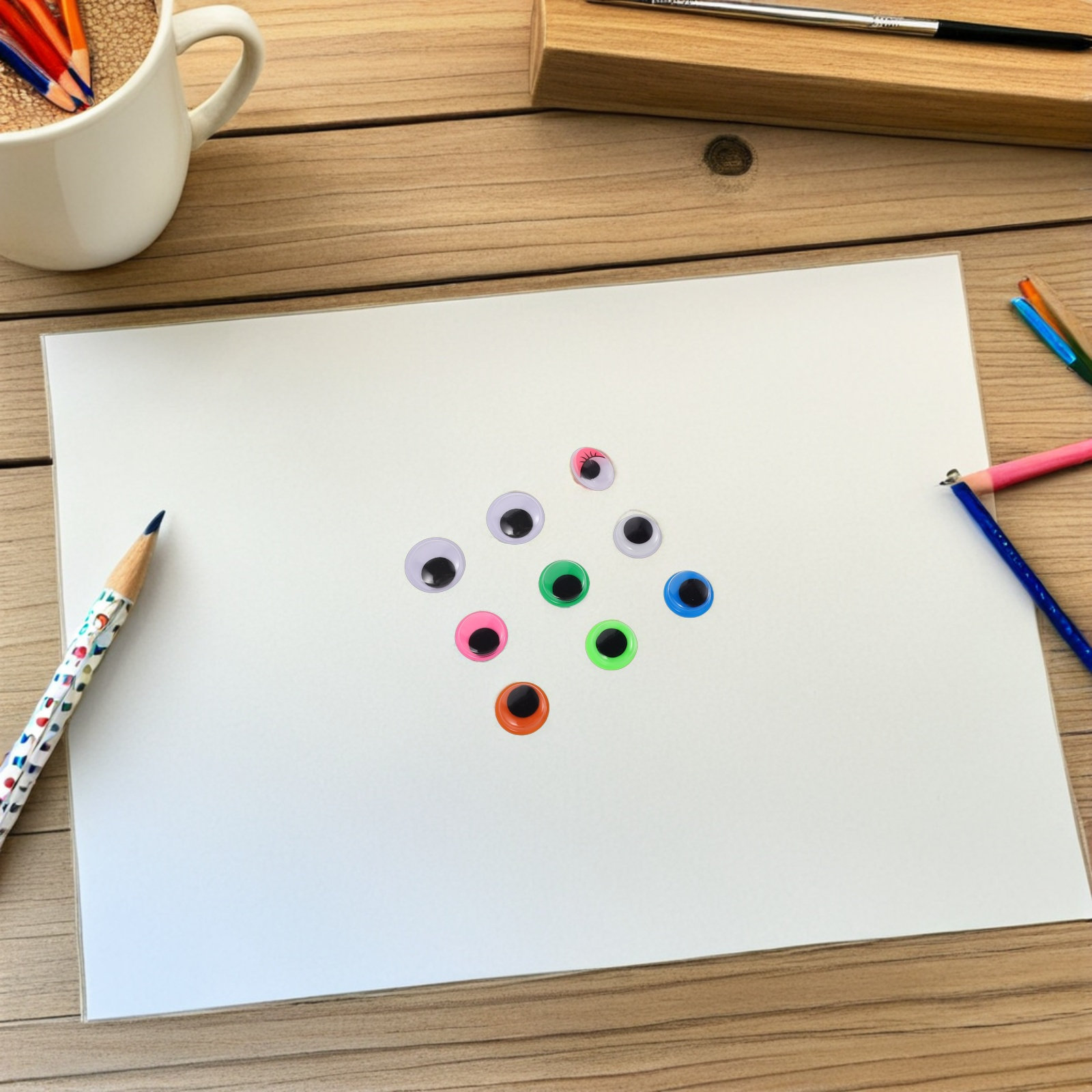 1680Pcs Googly Eyes Self Adhes - Art Craft Stick recension och pris
