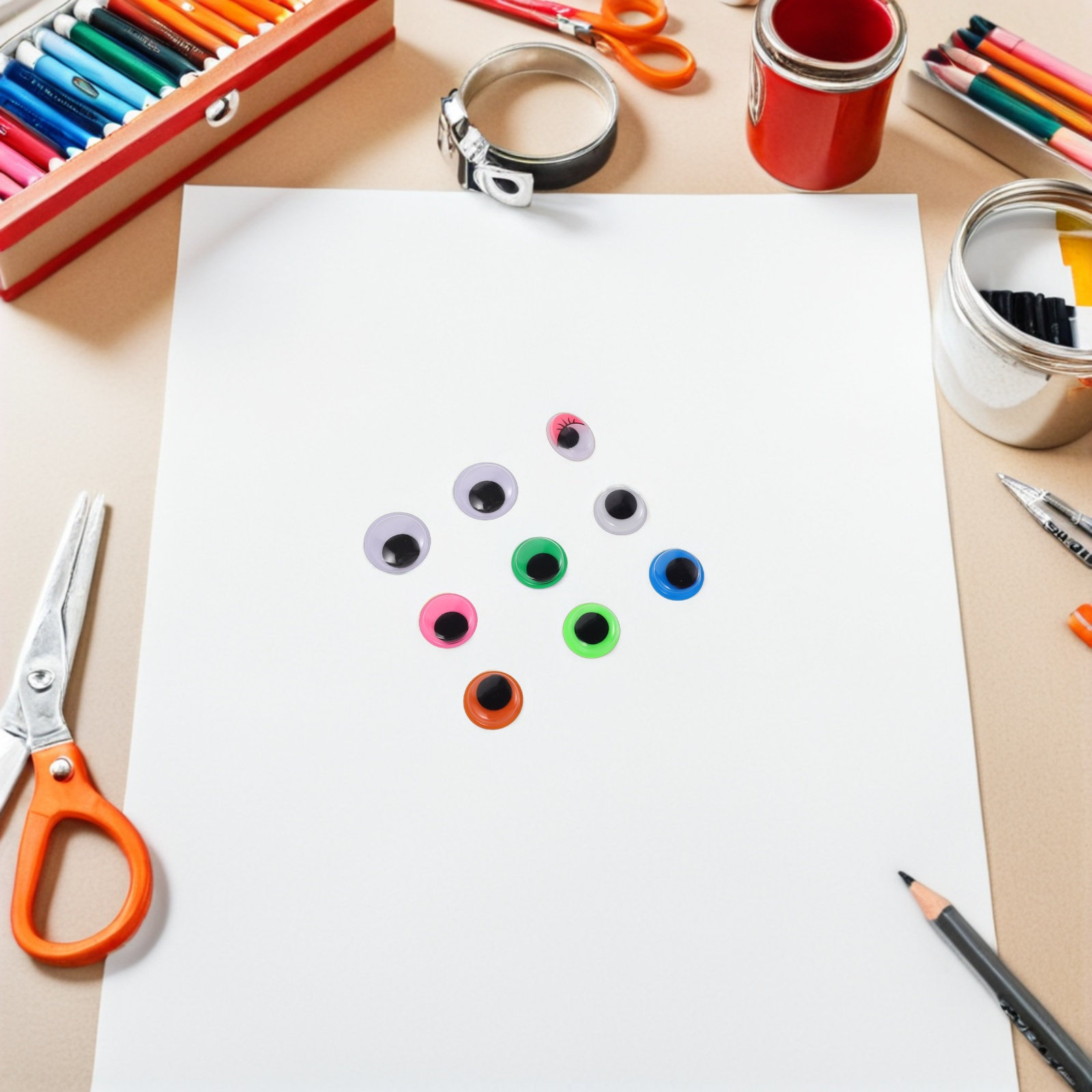 1680Pcs Googly Eyes Self Adhes - Art Craft Stick recension och pris