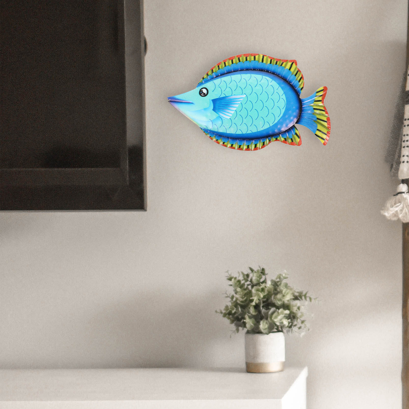 1pc Fish Hanging Ornament Iron - Art Craft Door recension och pris