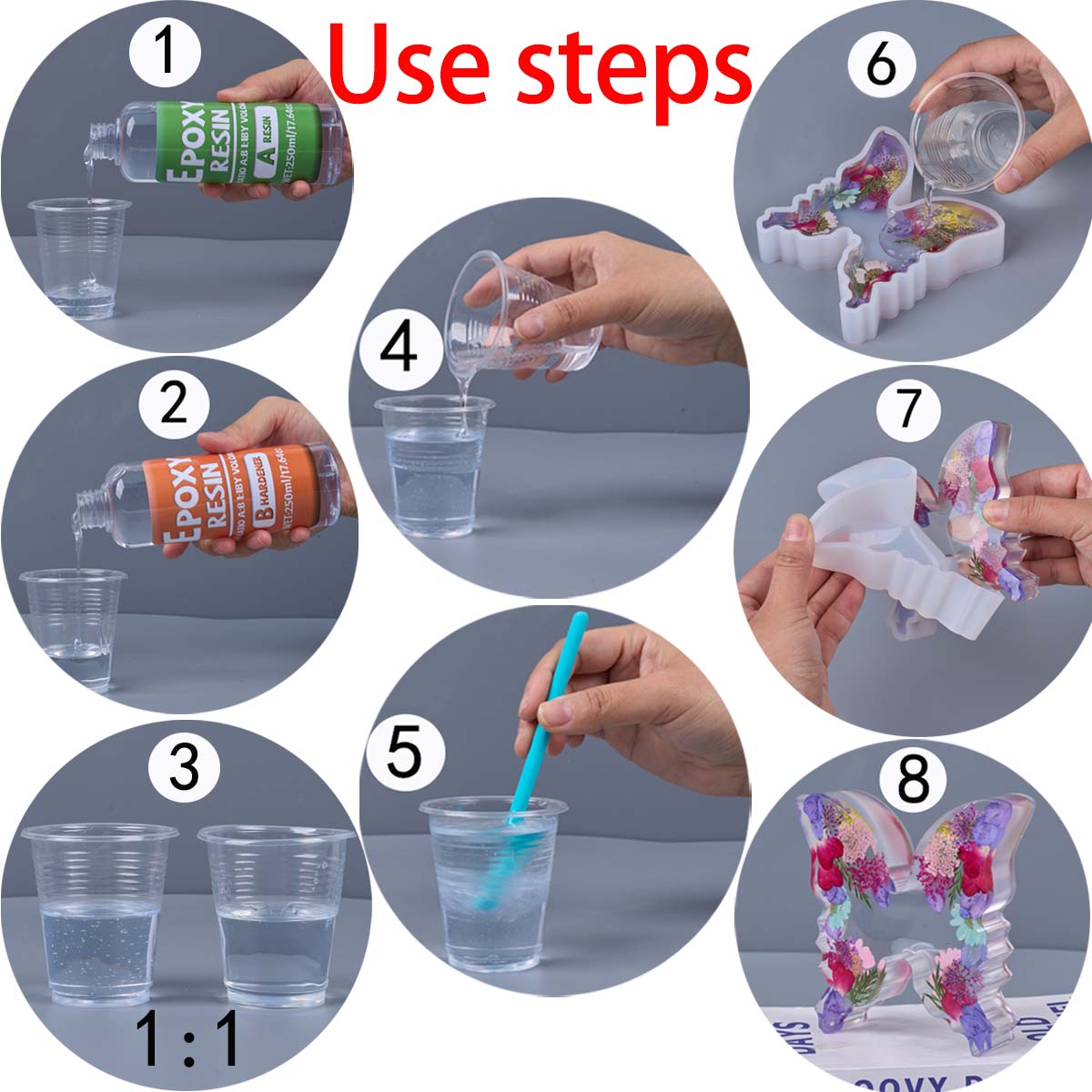 1:1 Ratio Epoxy Resin Kit Anti - Resin Casting Mold recension och pris