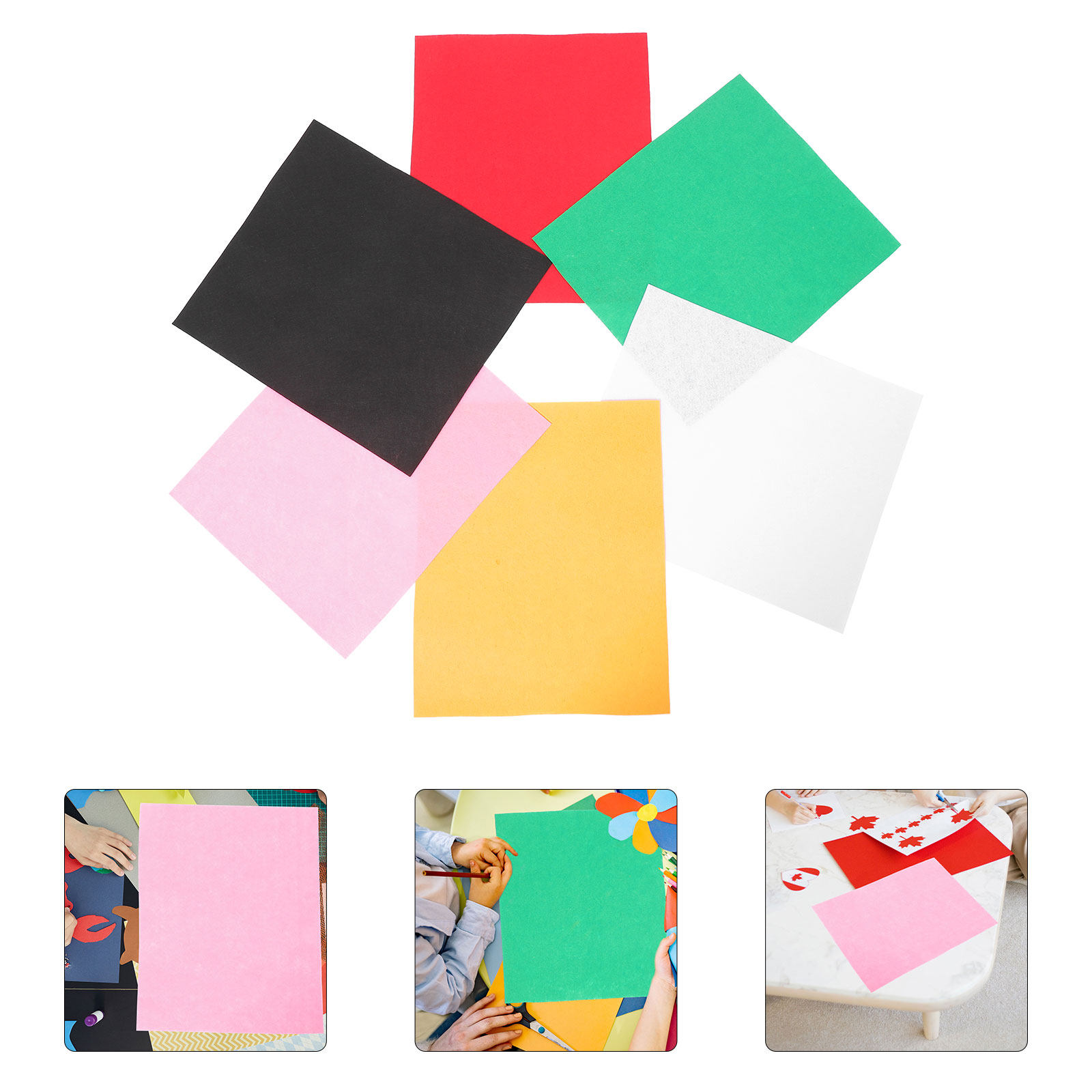 6 Sheets Kids DIY Non-Woven Cl - Art Craft For Kindergarten recension och pris