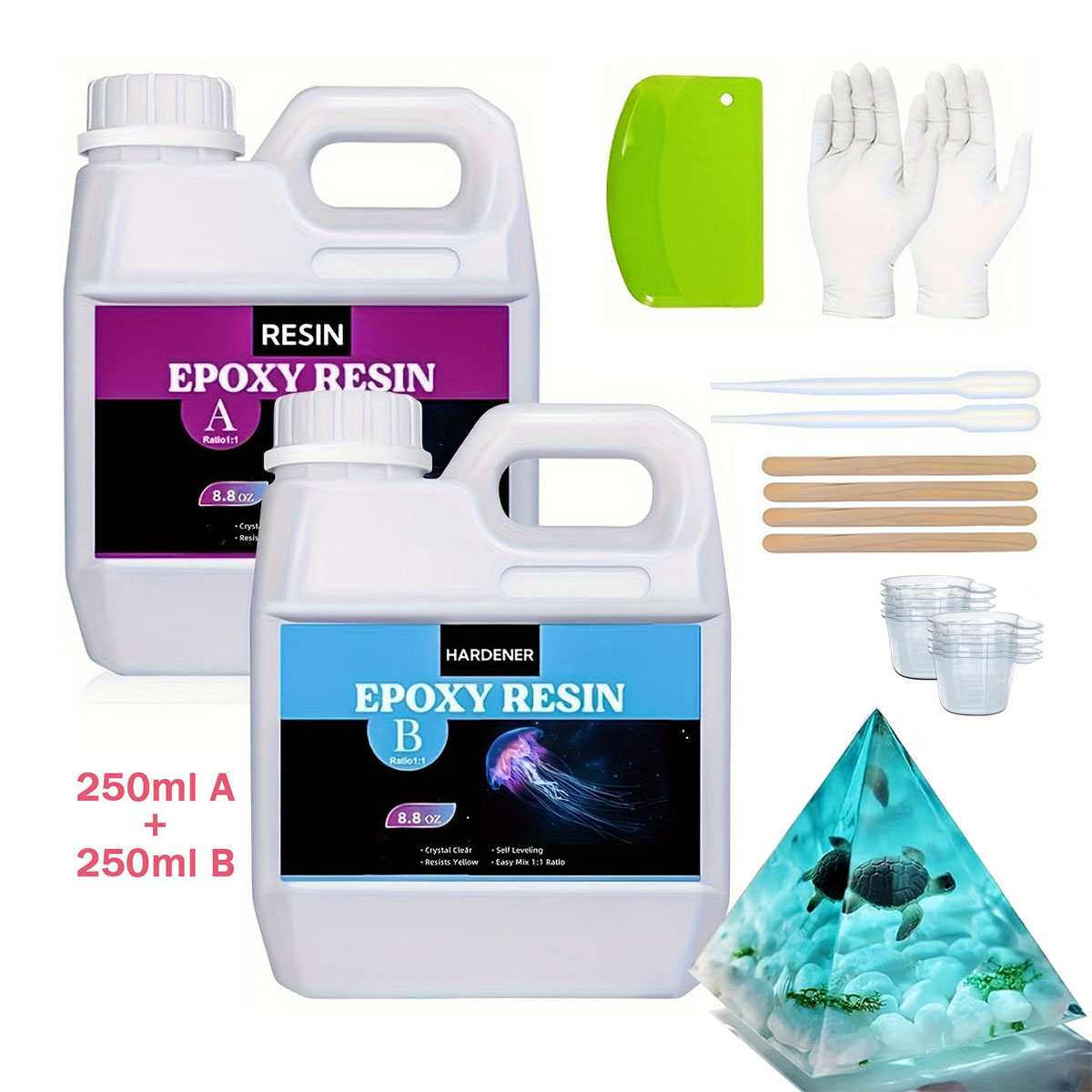 125ml/250ml Crystal Clear Cast - Resin Casting Mold recension och pris