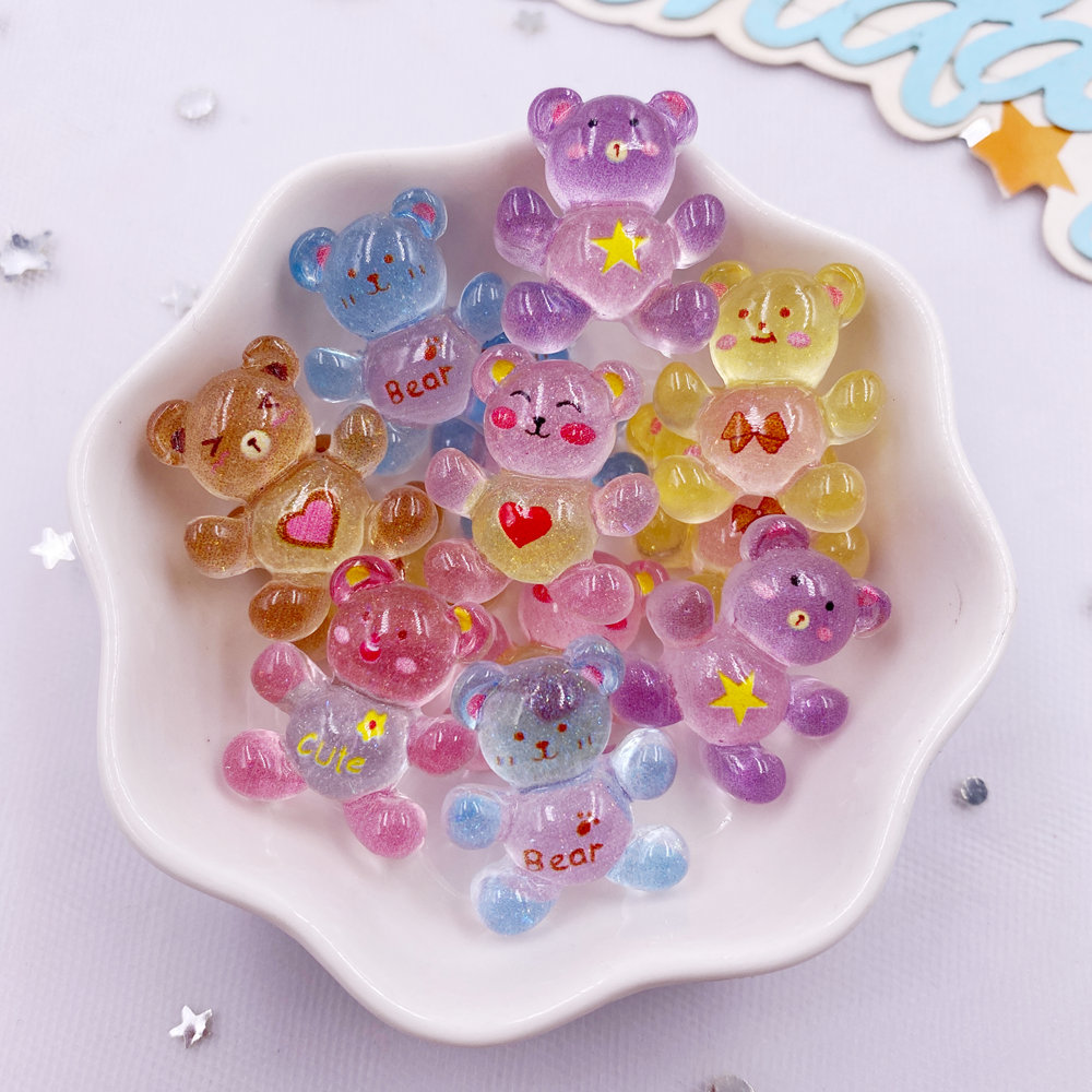 20Pcs Resin Glitter Kawaii Col - Tv Art And Craft recension och pris