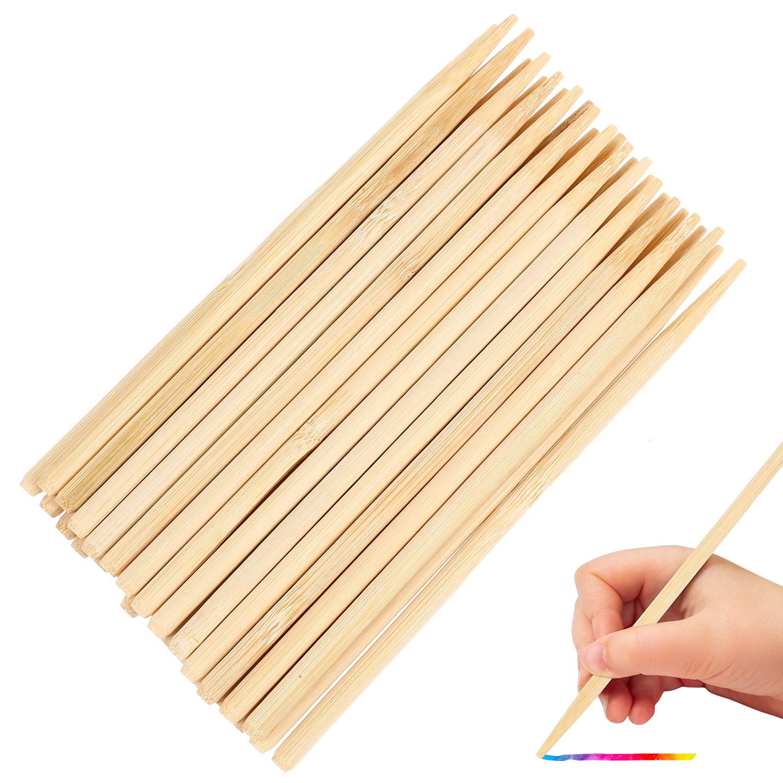 30pcs Scratch Bamboo Pens Wax  - Art Craft Stick recension och pris