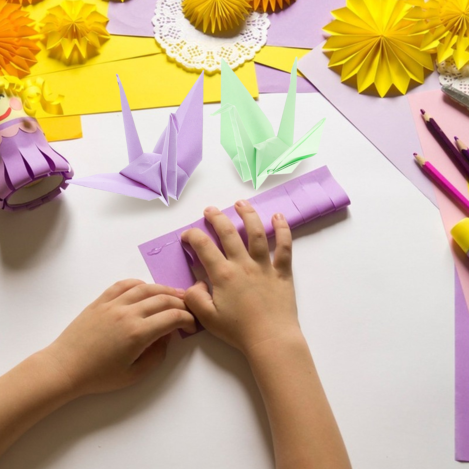 100Pcs Bright Colored Construc - Art Craft Stick recension och pris