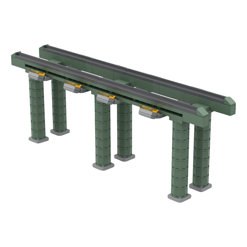 124pcs MOC Train Museum Stand  - Art Craft Museum recension och pris