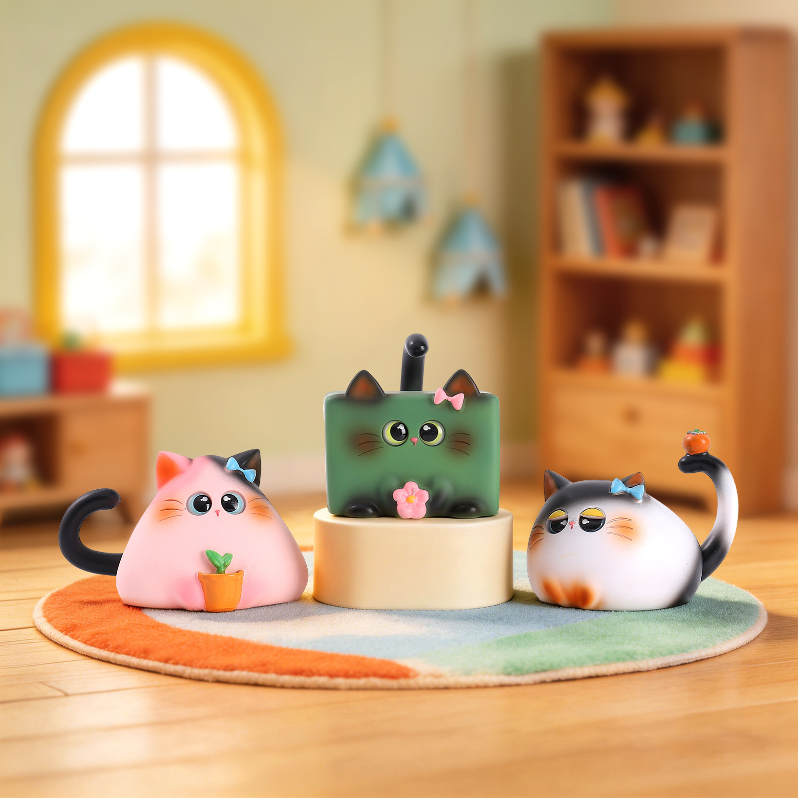 Blind Box Cat Figurine Resin C - Art Craft Cat recension och pris