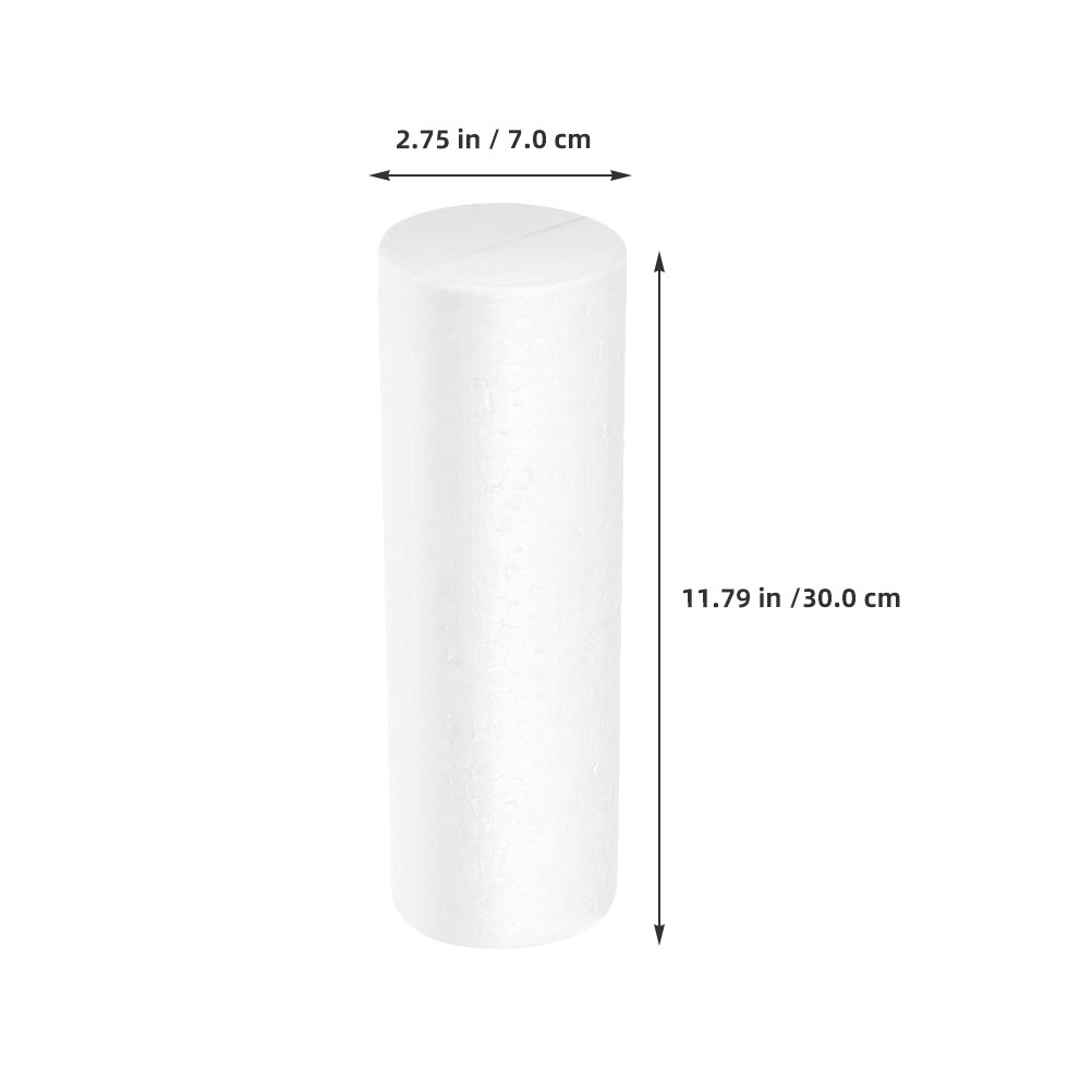 6Pcs Foam Cylinder 30x7cm Stur - Art Craft Stick recension och pris