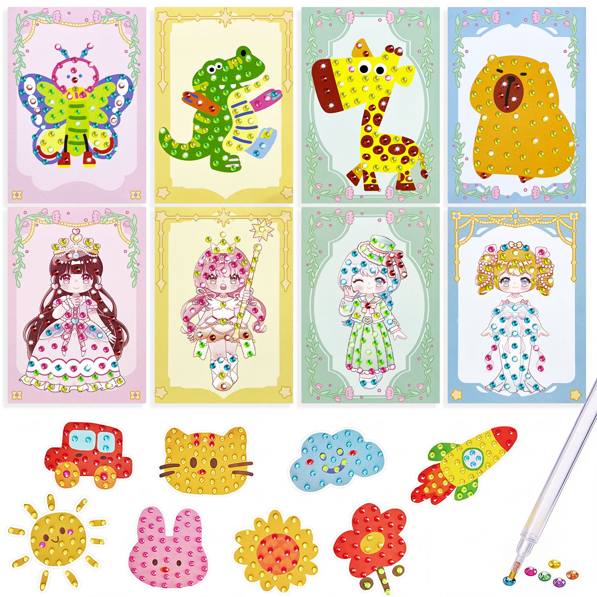 16 Pcs Gem Kit DIY Arts Crafts - Art And Craft With Paint recension och pris