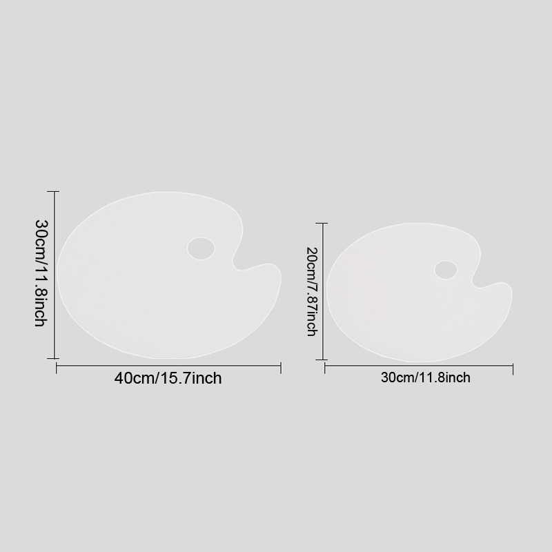 1pc White Oval Acrylic Paint T - Art Craft Class recension och pris