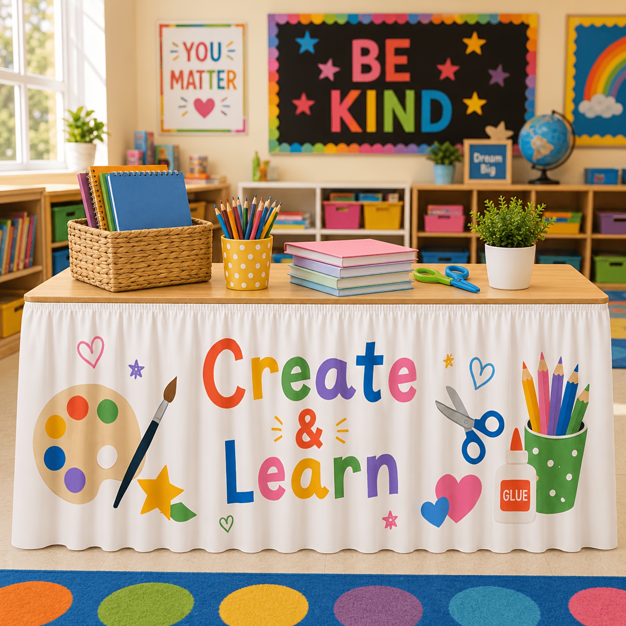 1 tablecloth table skirt, crea - Art Craft Class recension och pris