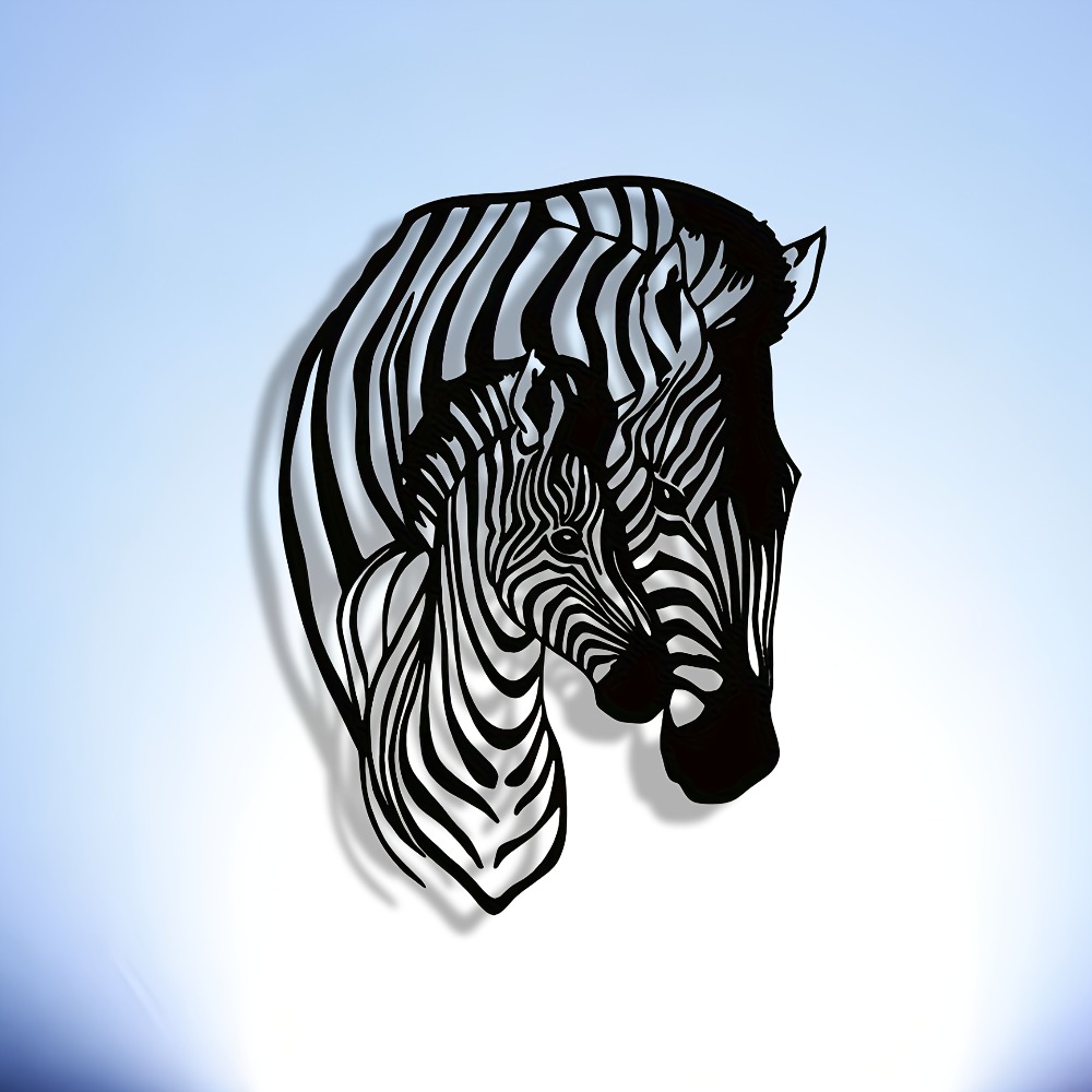 Elegant Minimalist Zebra Famil - Art Craft Zebra recension och pris