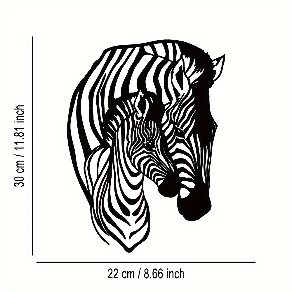 Elegant Minimalist Zebra Famil - Art Craft Zebra recension och pris