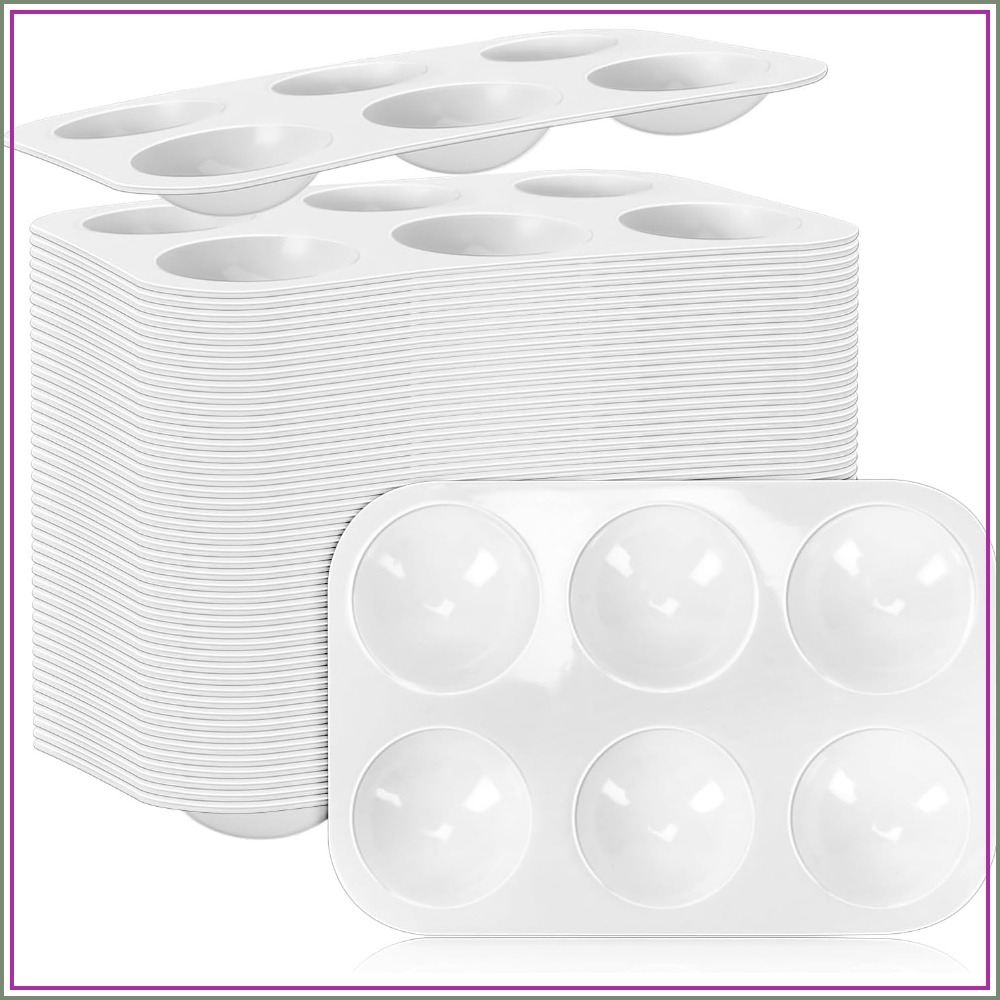 50 Pack 6-Well Plastic Paint P - Art Craft Class recension och pris