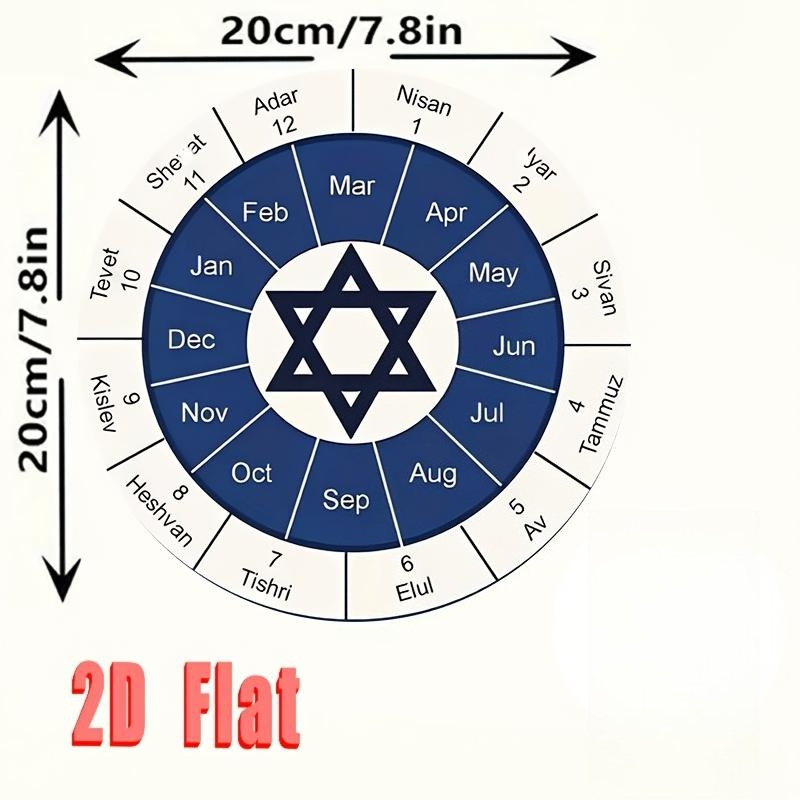 CIFBUY  Jewish Calendar Alumin - Art & Craft Kids Toys recension och pris