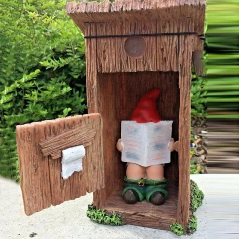 Reading Book Gnome Statue Scul - Art Craft Door recension och pris