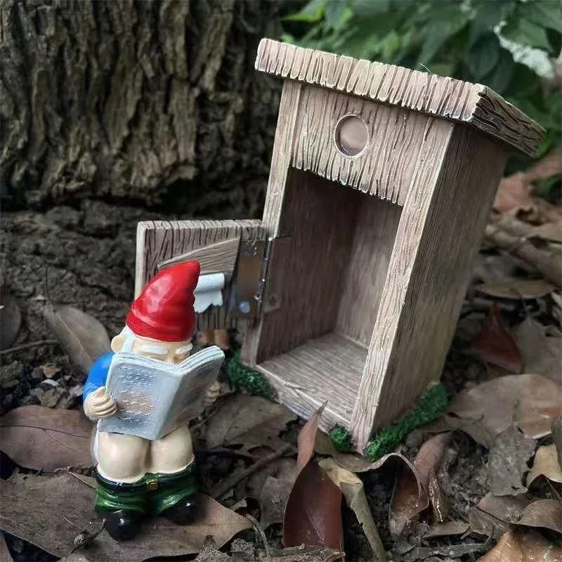Reading Book Gnome Statue Scul - Art Craft Door recension och pris