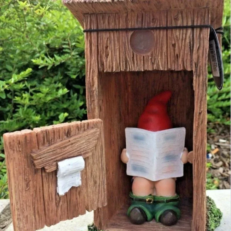 Reading Book Gnome Statue Scul - Art Craft Door recension och pris
