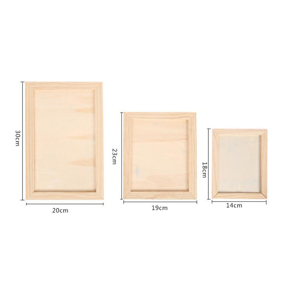2Pcs Blank Wooden Painting Fra - Art Craft Painting recension och pris