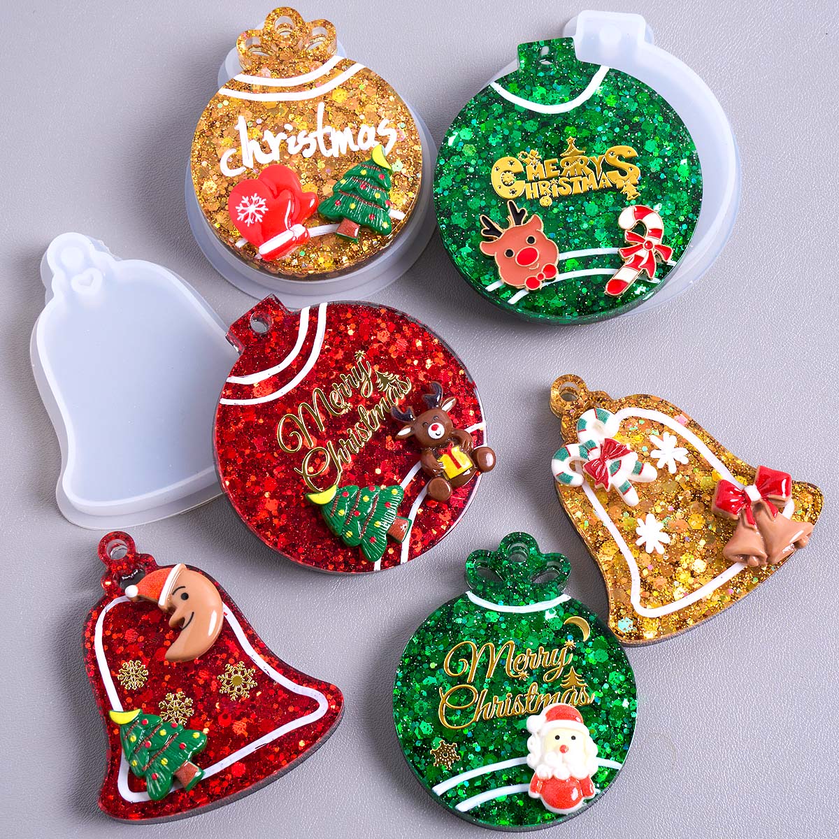 Xmas Tag Pendant Silicone Mold - Resin Casting Mold recension och pris