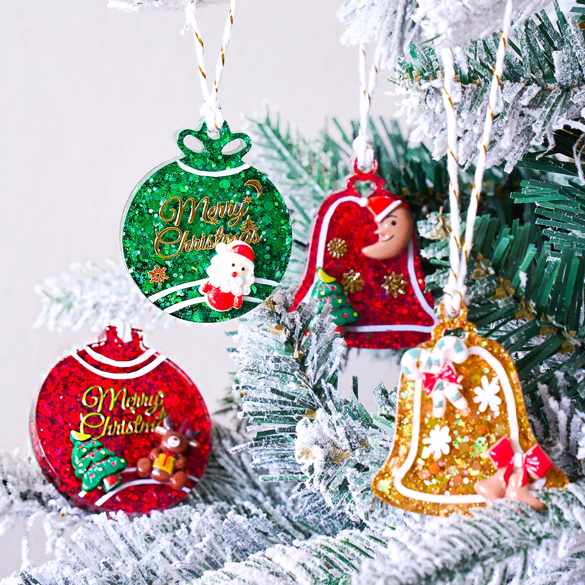Xmas Tag Pendant Silicone Mold - Resin Casting Mold recension och pris