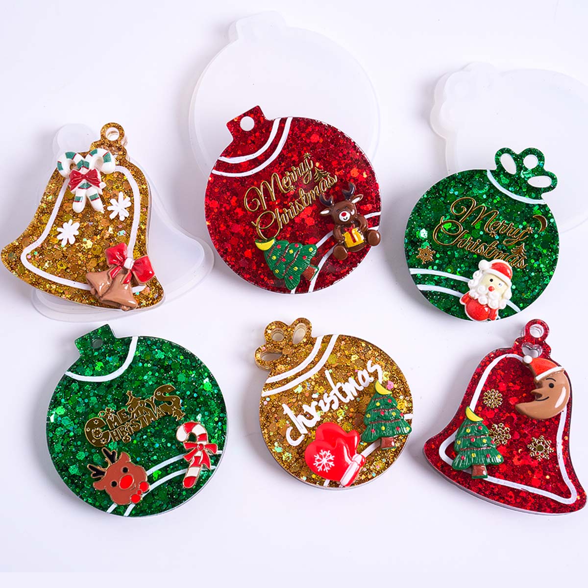 Xmas Tag Pendant Silicone Mold - Resin Casting Mold recension och pris