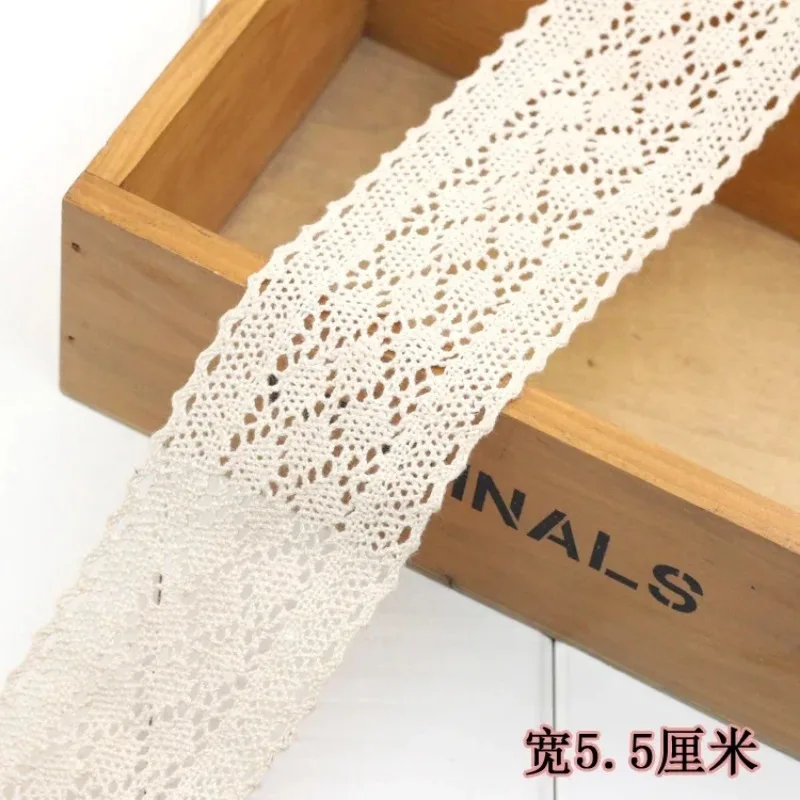 Ivory White Cotton Lace Trim R - Art Craft Girl recension och pris